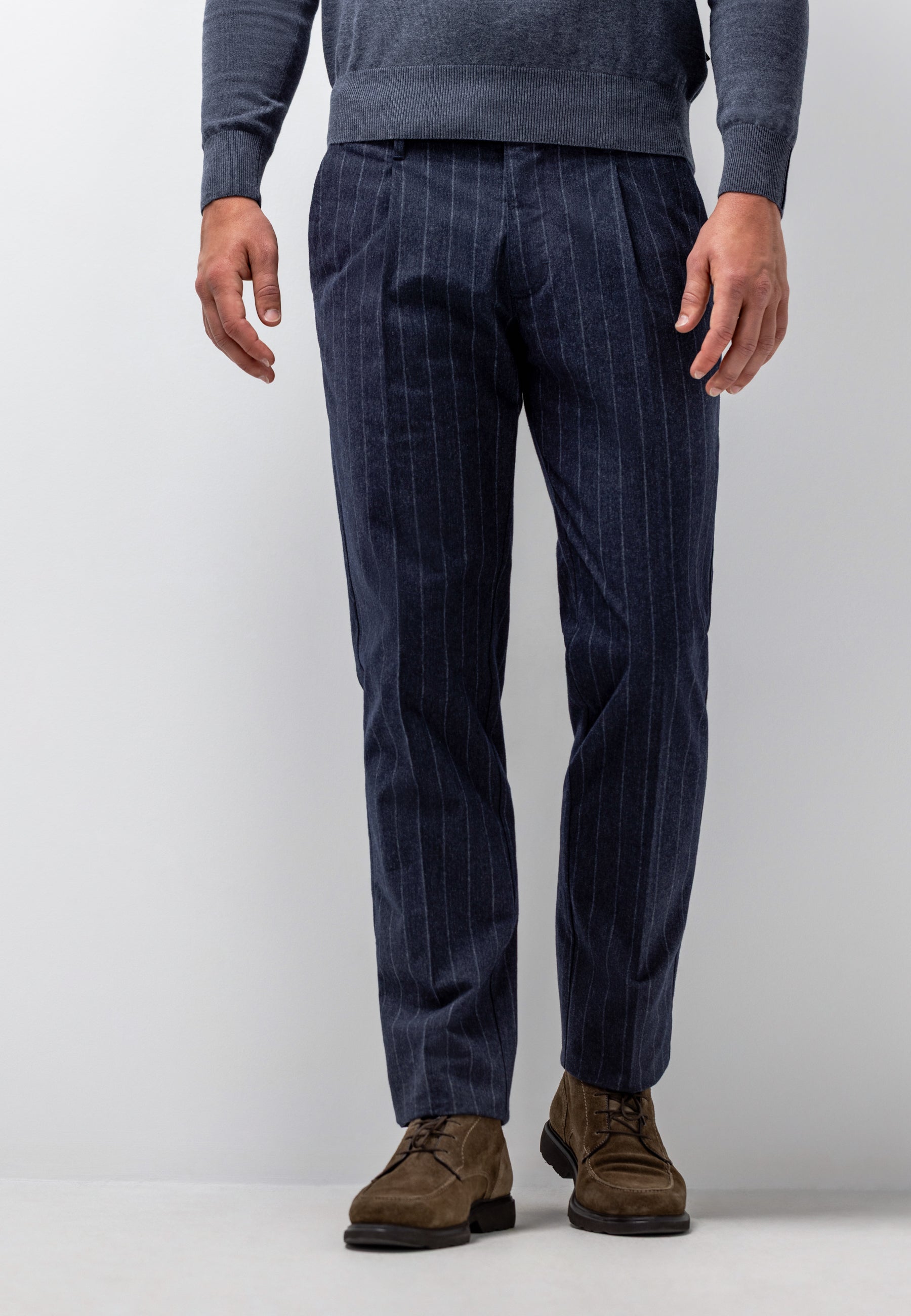 Chino NAVIGATOR rayé en tissu stretch