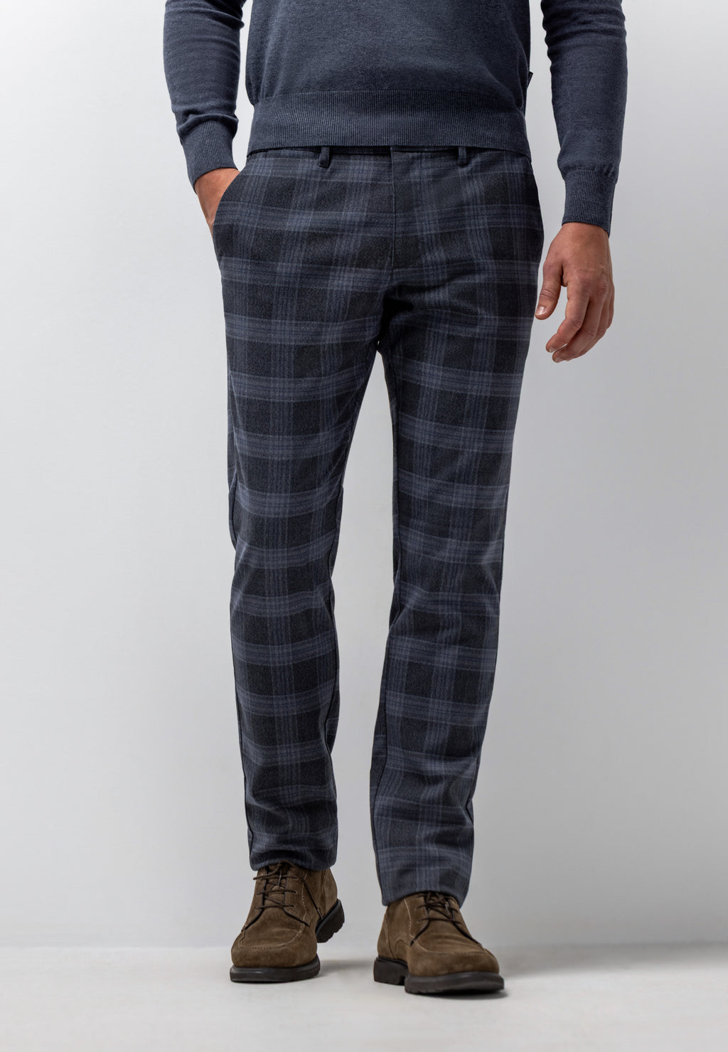 Chino NAVIGATOR à carreaux en tissu stretch