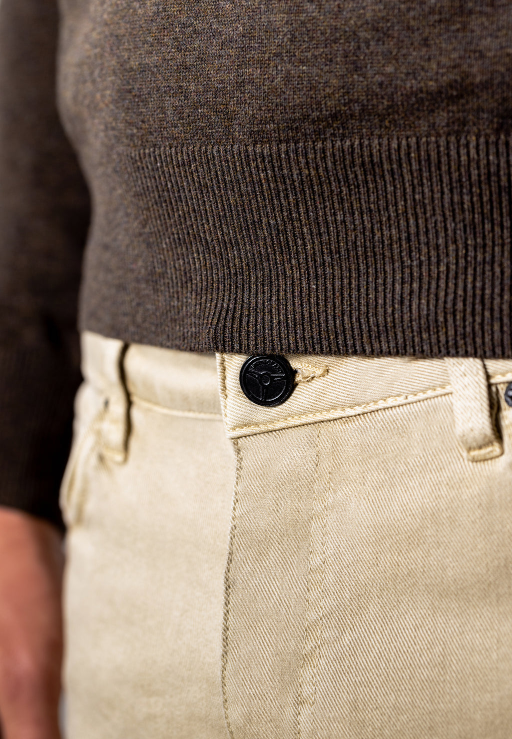 RACER 5-pocket van gekleurd stretchdenim