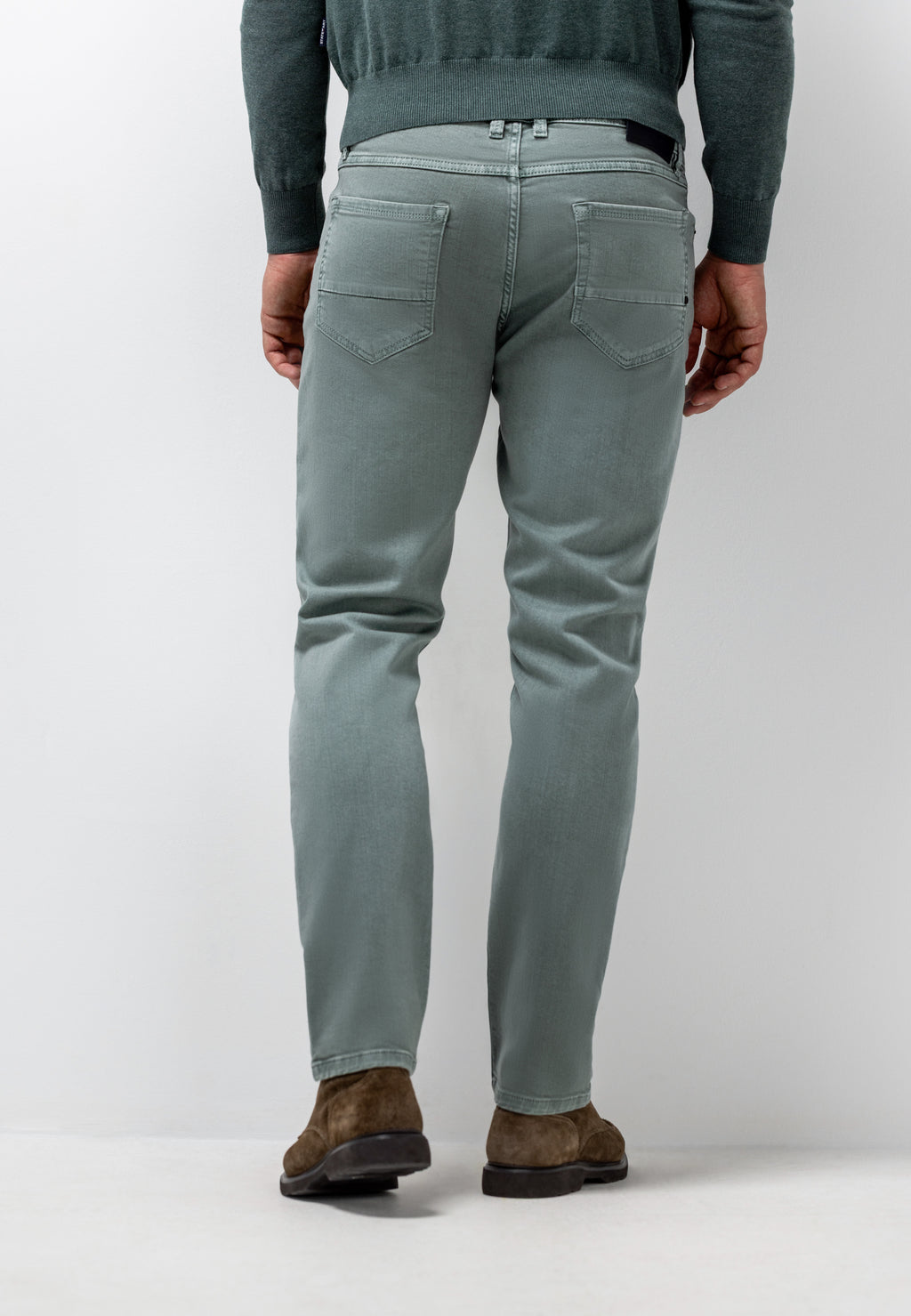 RACER 5-pocket van gekleurd stretchdenim