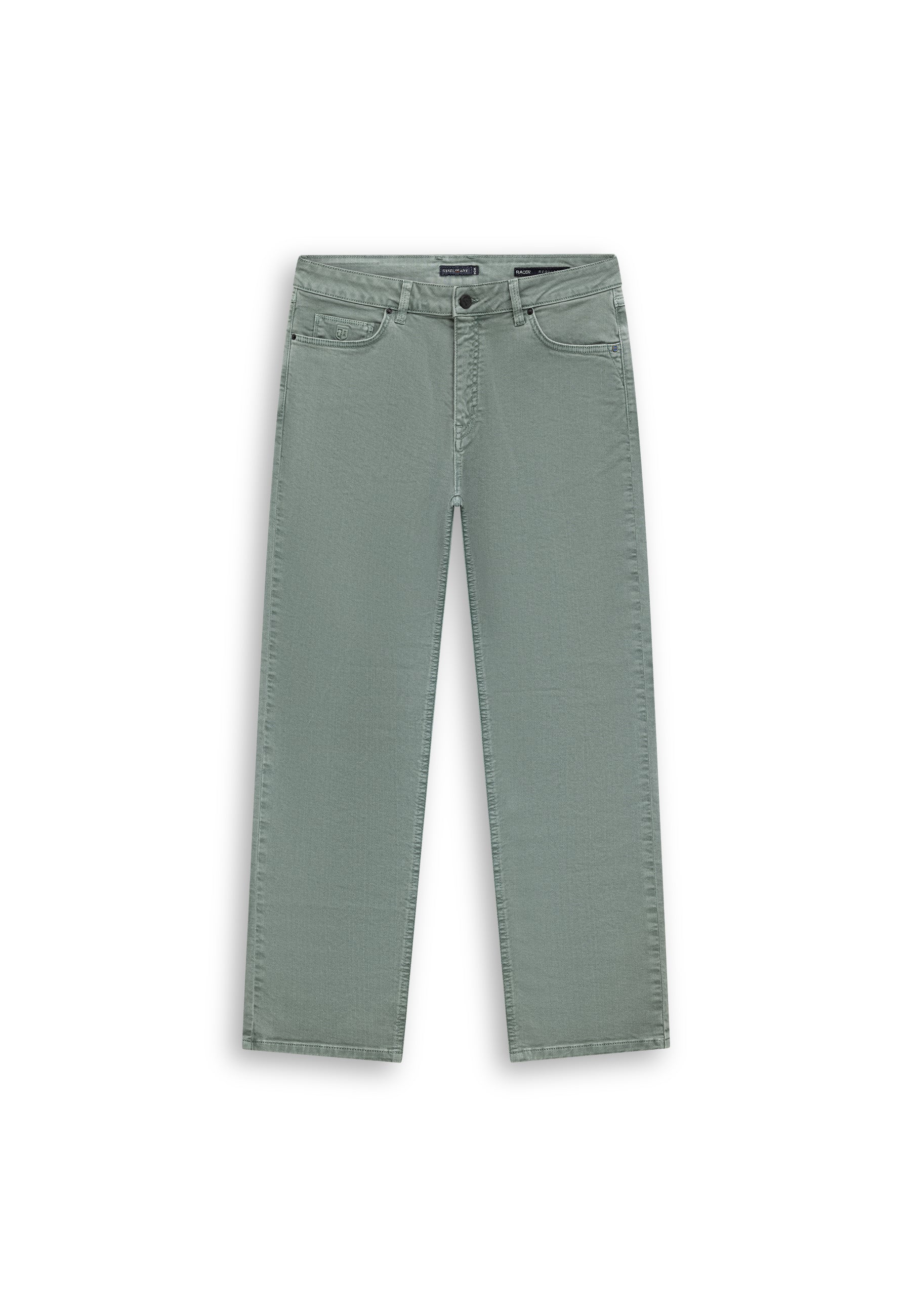 RACER 5-pocket van gekleurd stretchdenim
