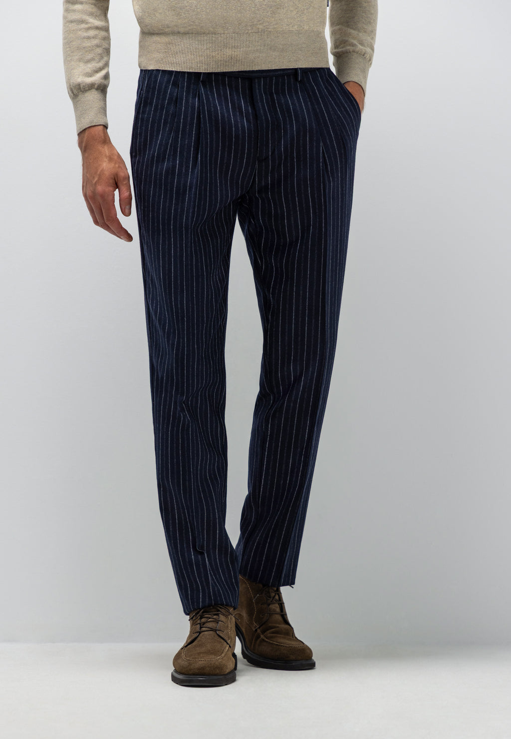 ATELIER wool-blend chinos