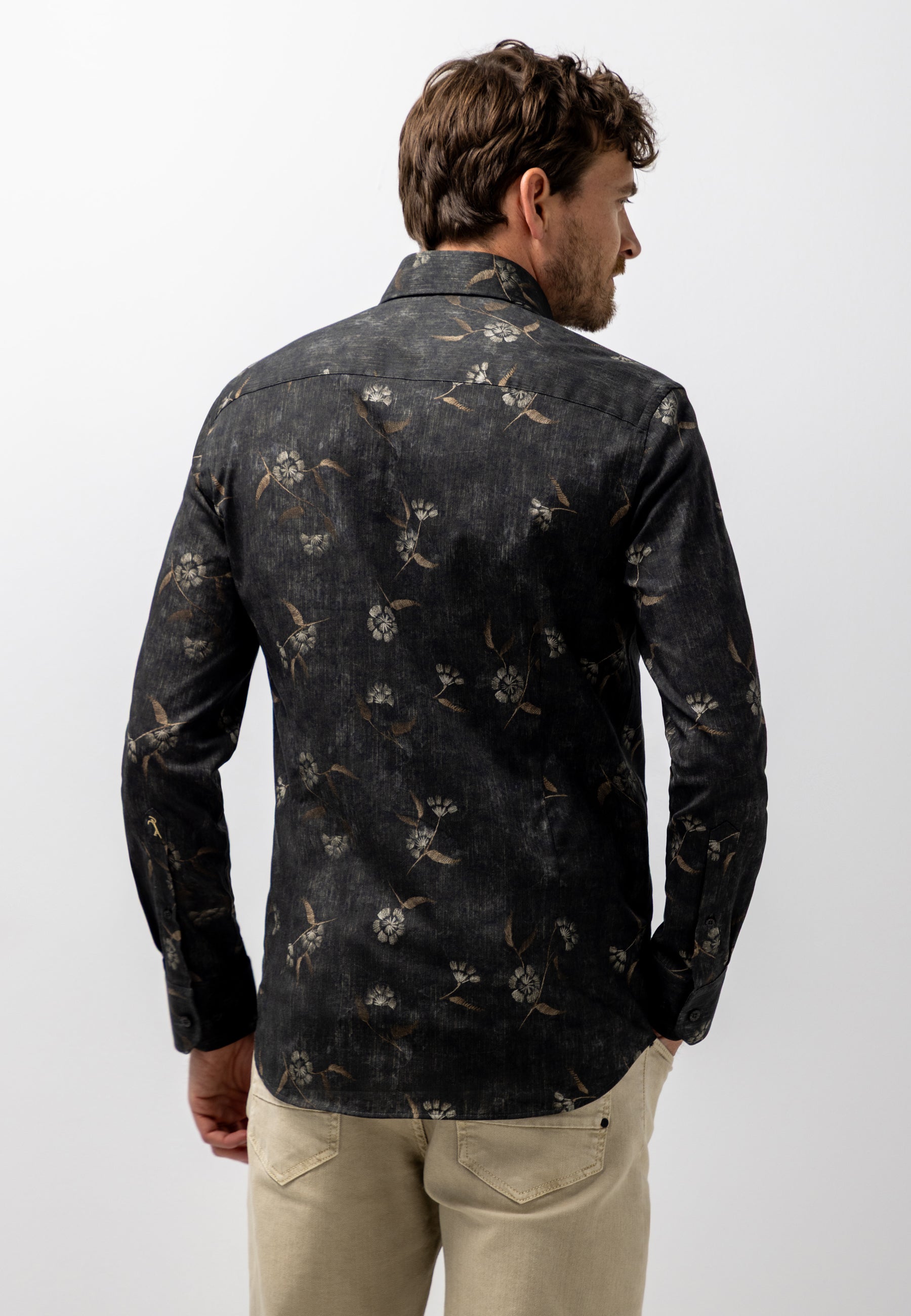 ATELIER overhemd met bloemenprint