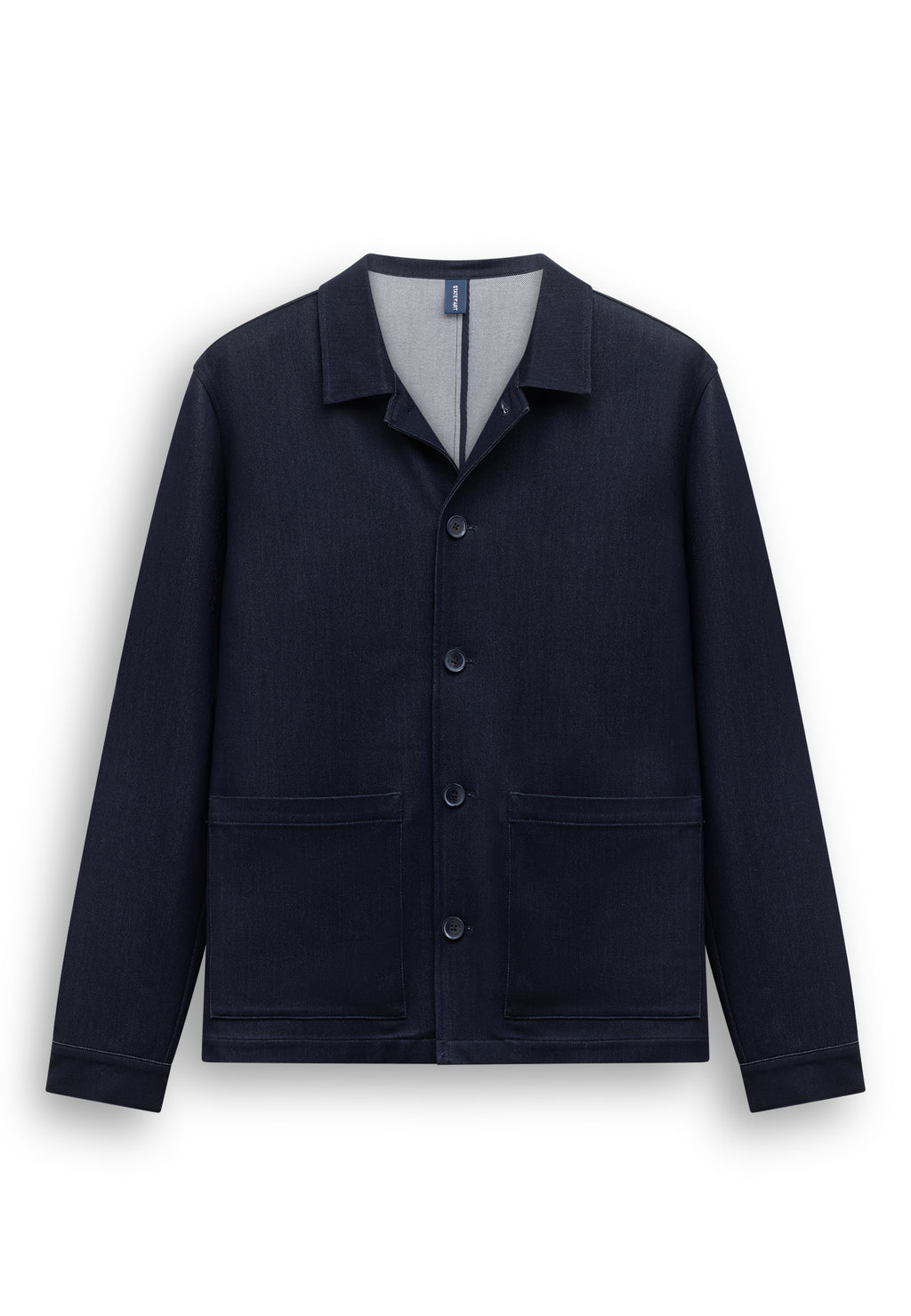 Blazer met denimstructuur