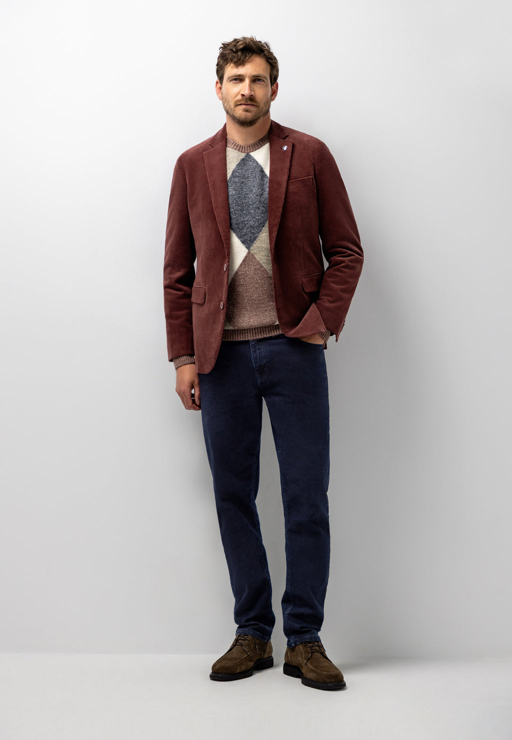 Cotton-blend corduroy blazer