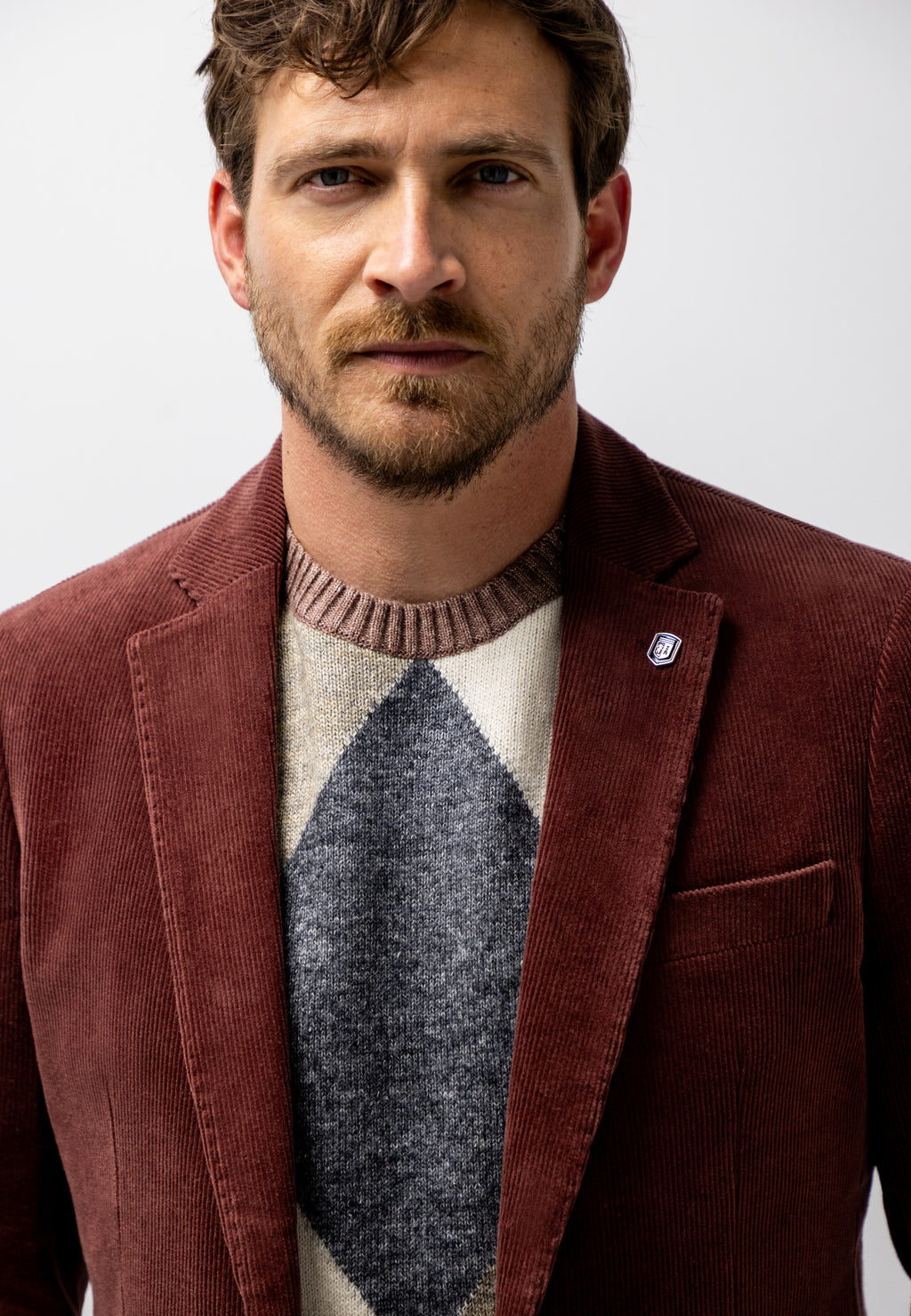 Cotton-blend corduroy blazer