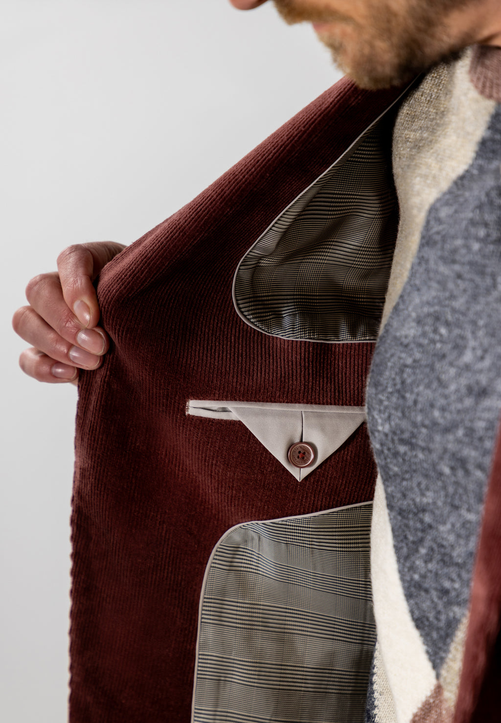 Cotton-blend corduroy blazer