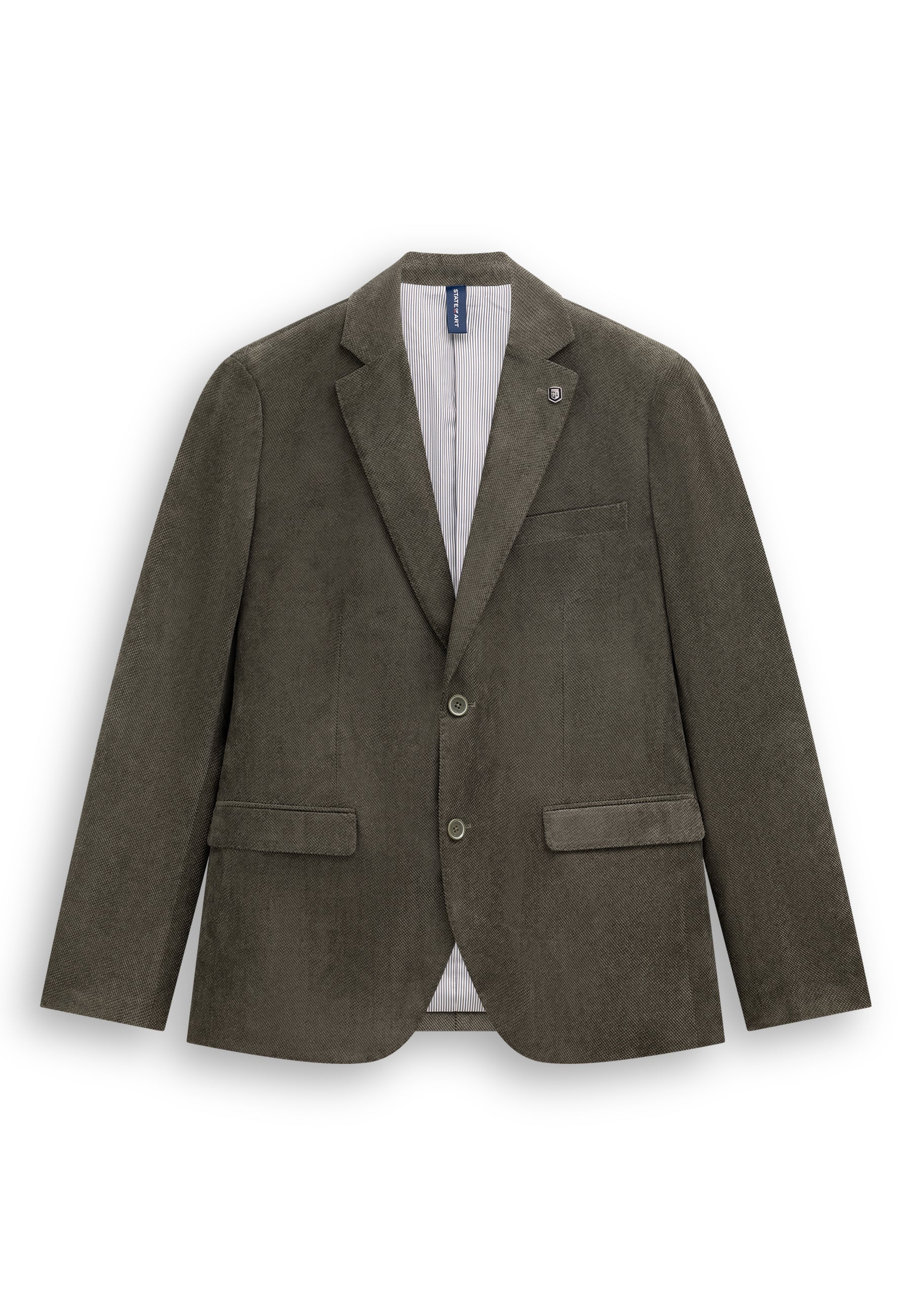 Gemêleerde blazer met reverskraag