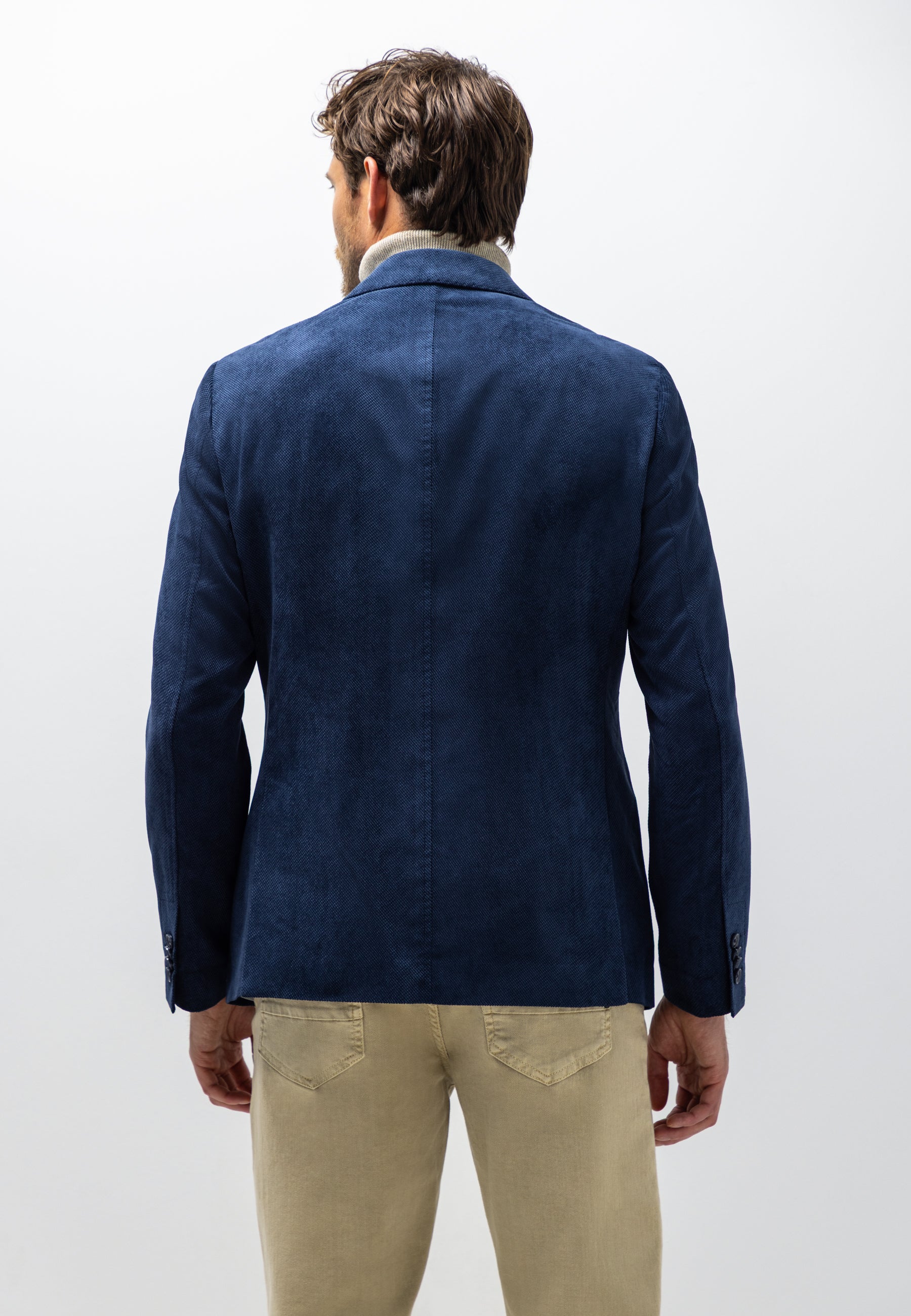 Gemêleerde blazer met reverskraag