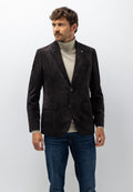 Gemêleerde blazer met reverskraag