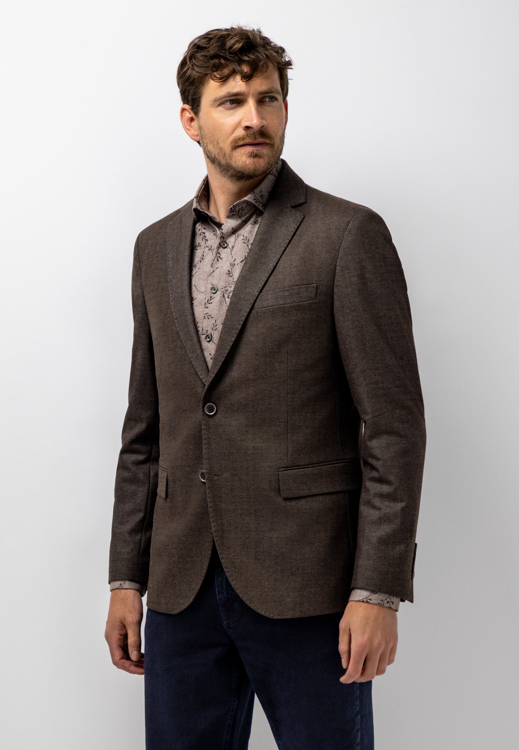 Blazer met gemêleerd dessin