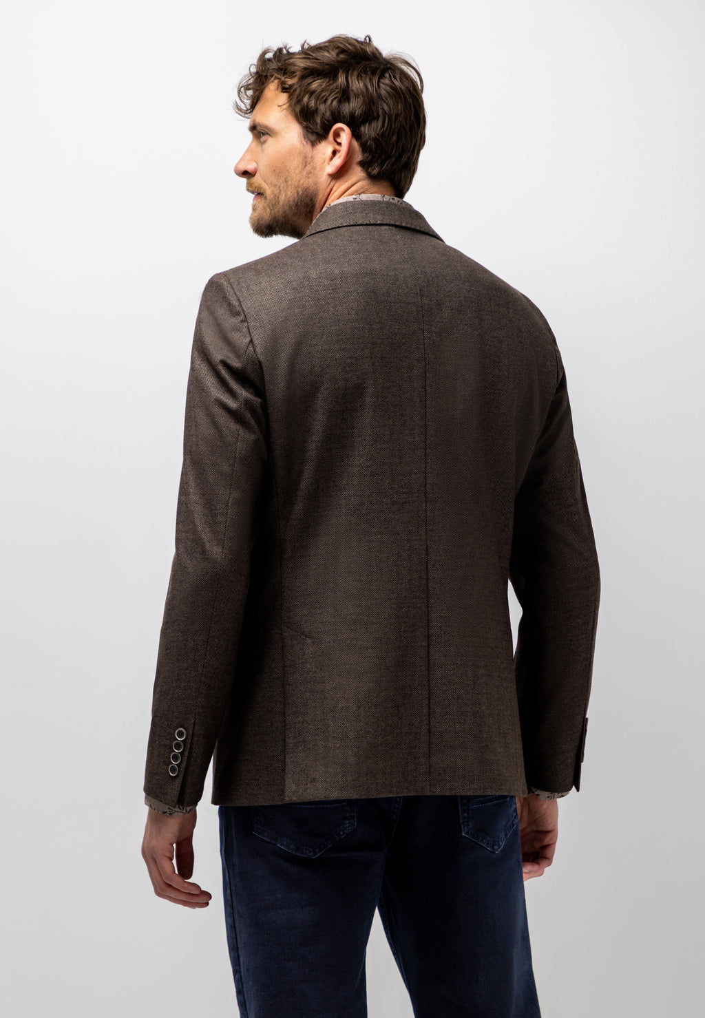 Blazer met gemêleerd dessin