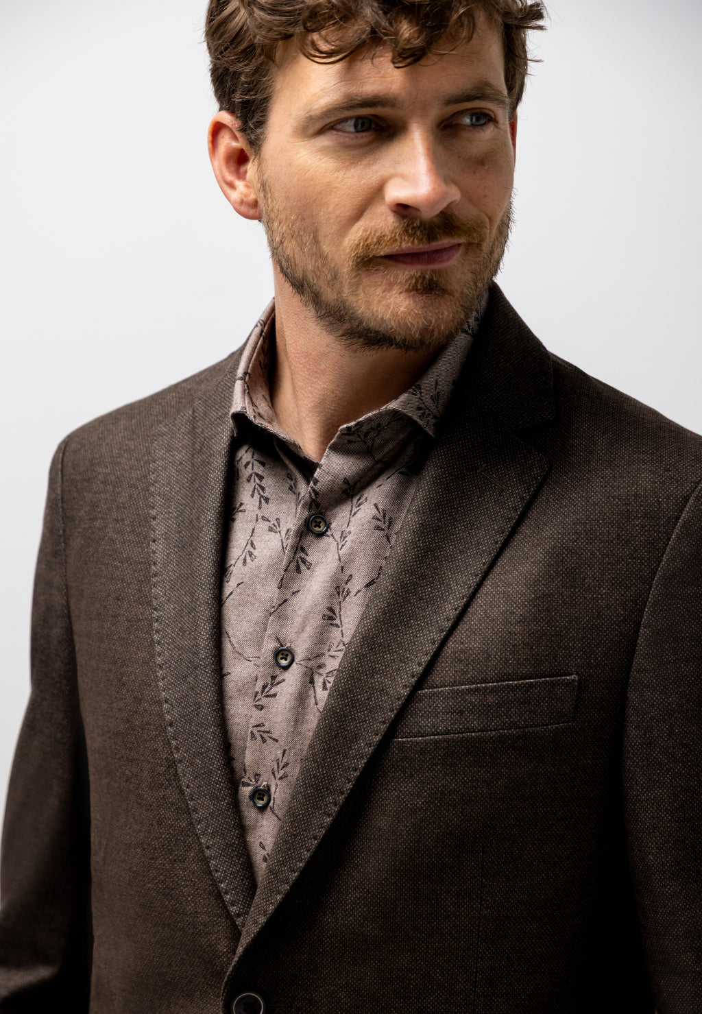 Blazer met gemêleerd dessin