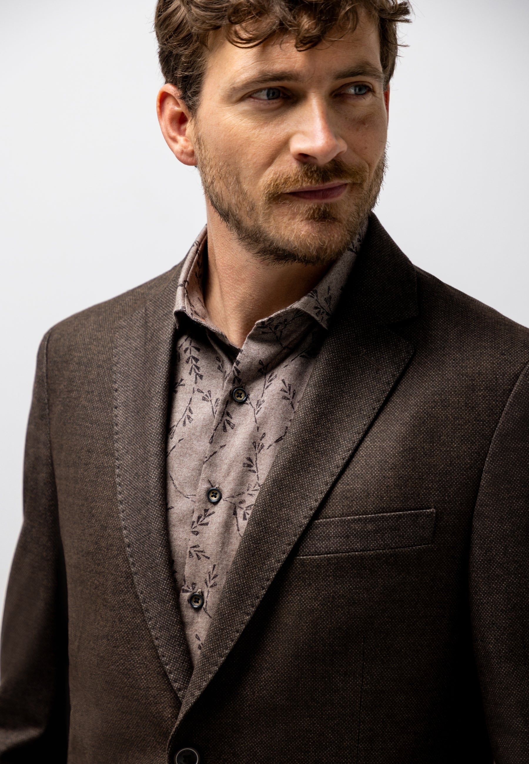 Blazer met gemêleerd dessin