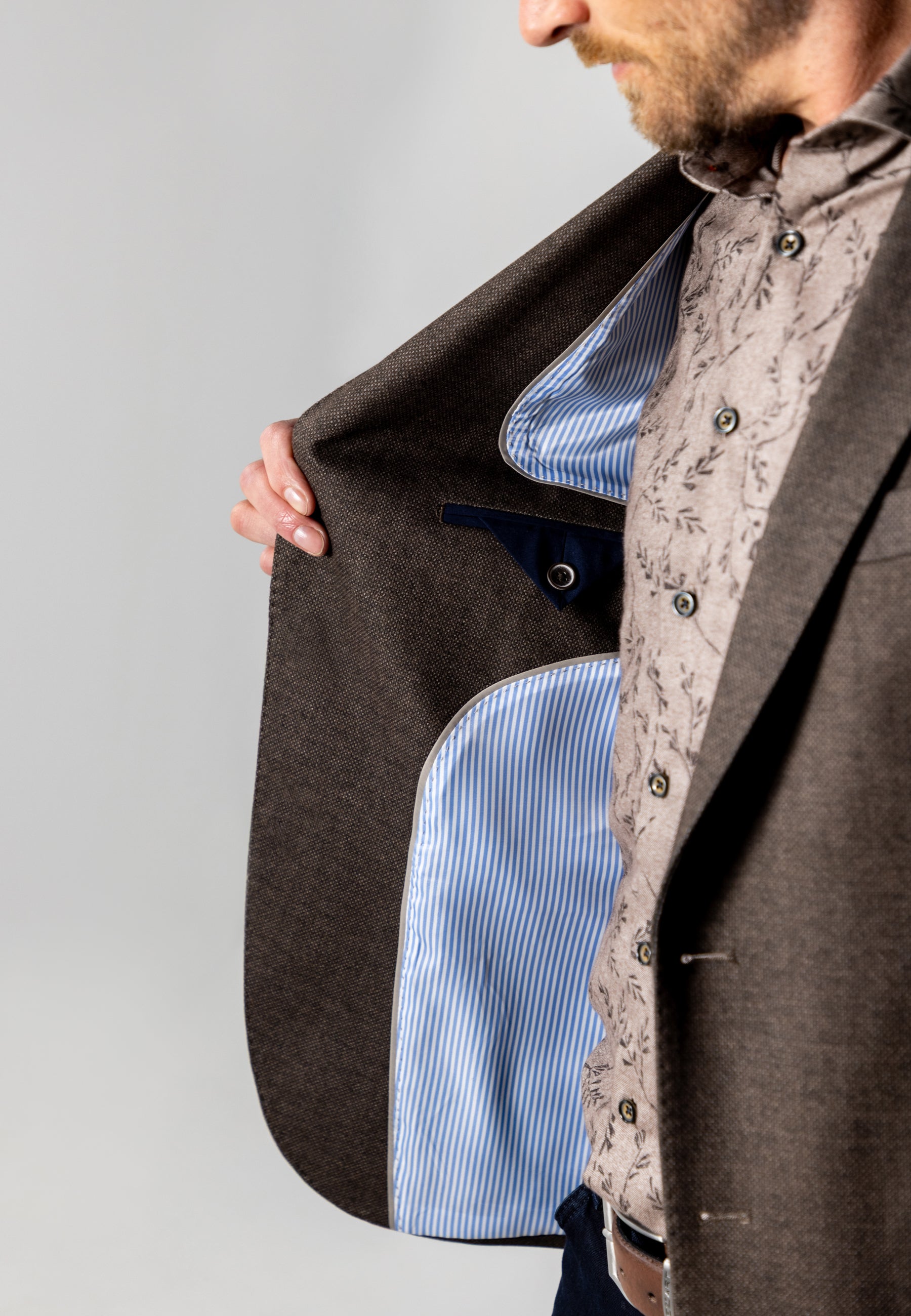 Blazer met gemêleerd dessin