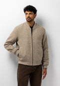 Blouson bomber en laine mélangée