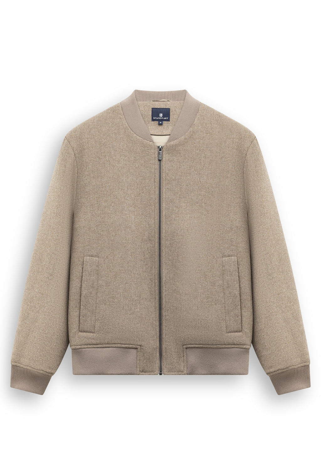Blouson bomber en laine mélangée