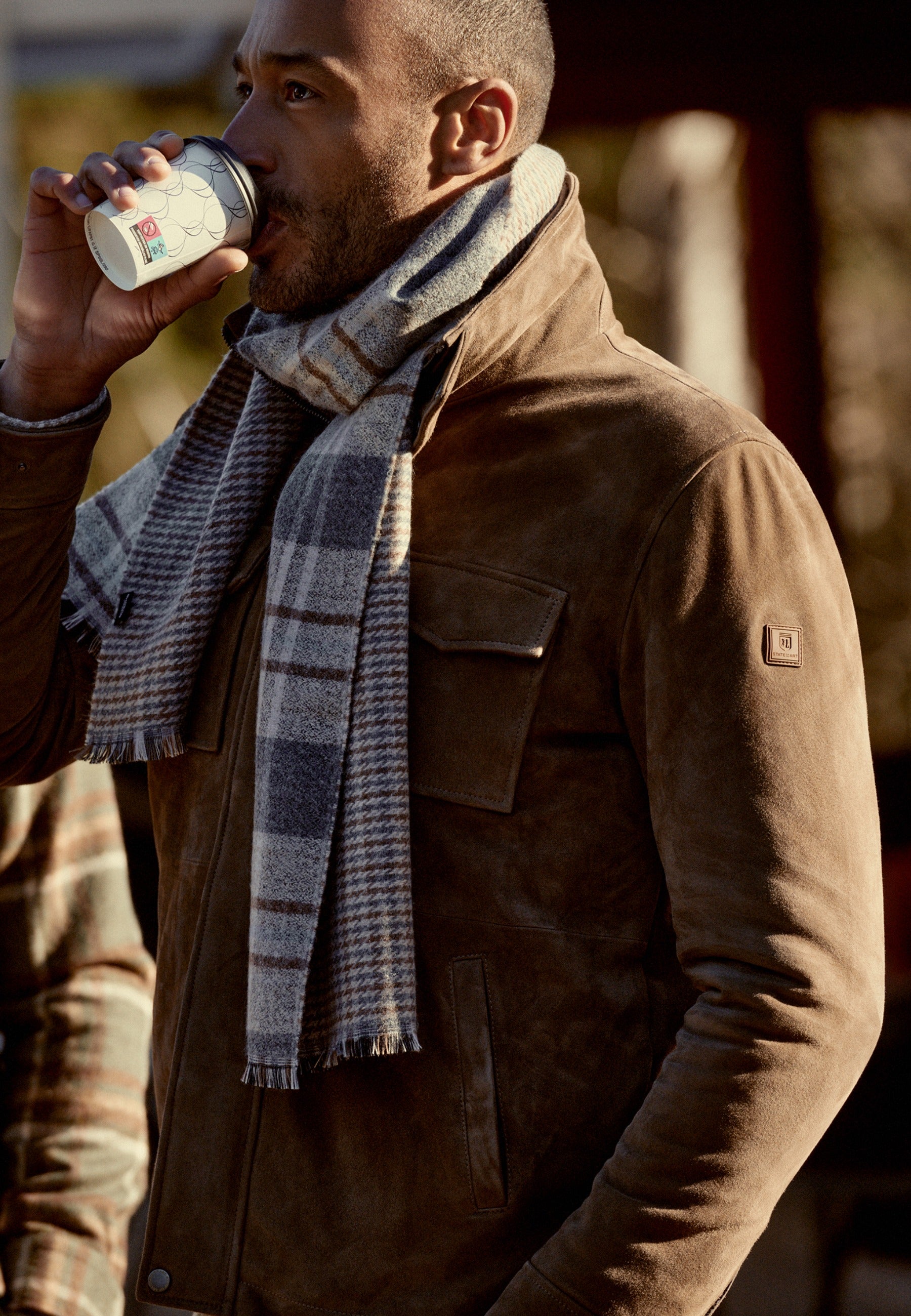 Manteau en cuir de chèvre