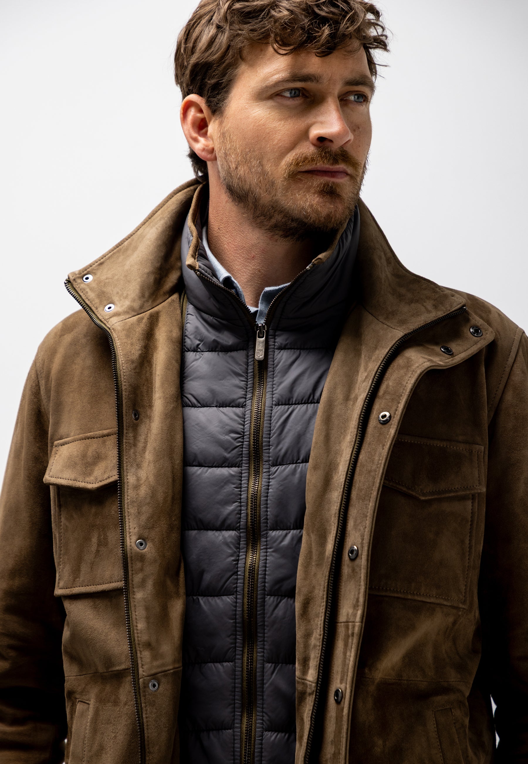 Manteau en cuir de chèvre