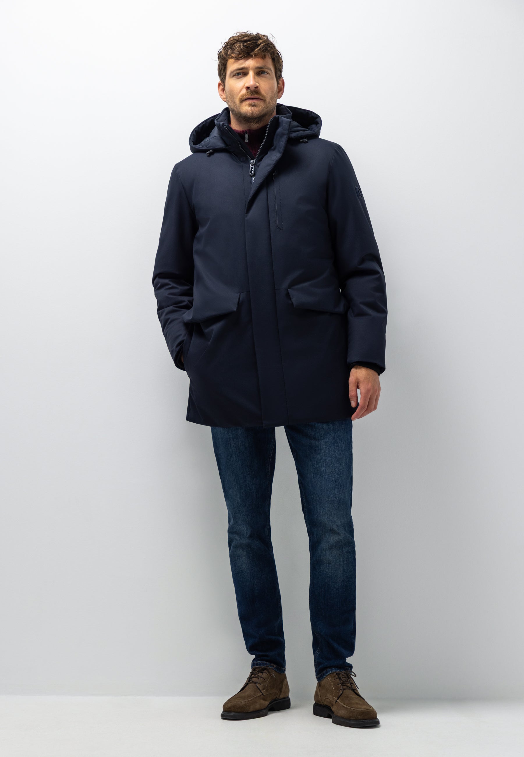 Parka met afneembare capuchon