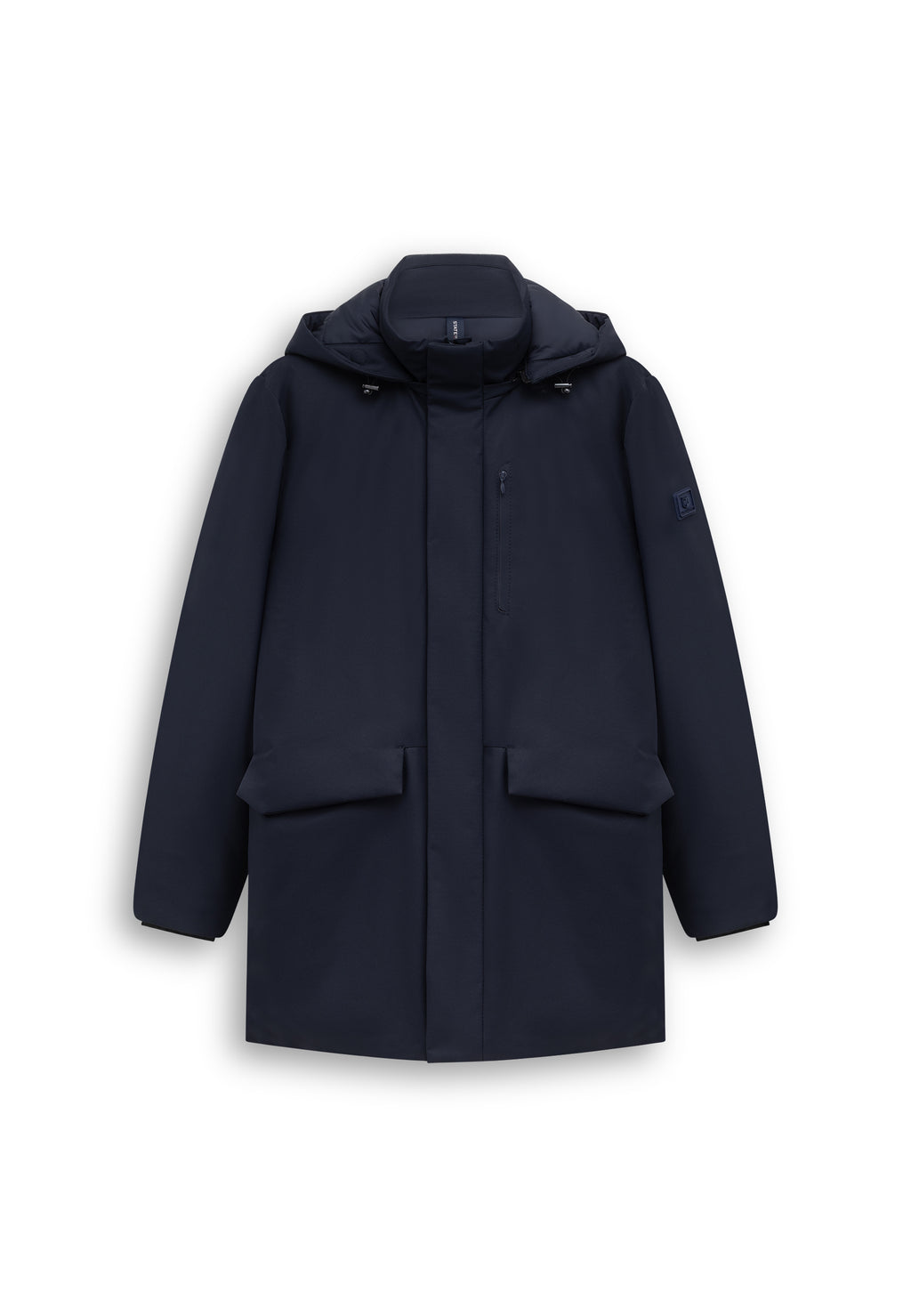 Parka with detachable hood