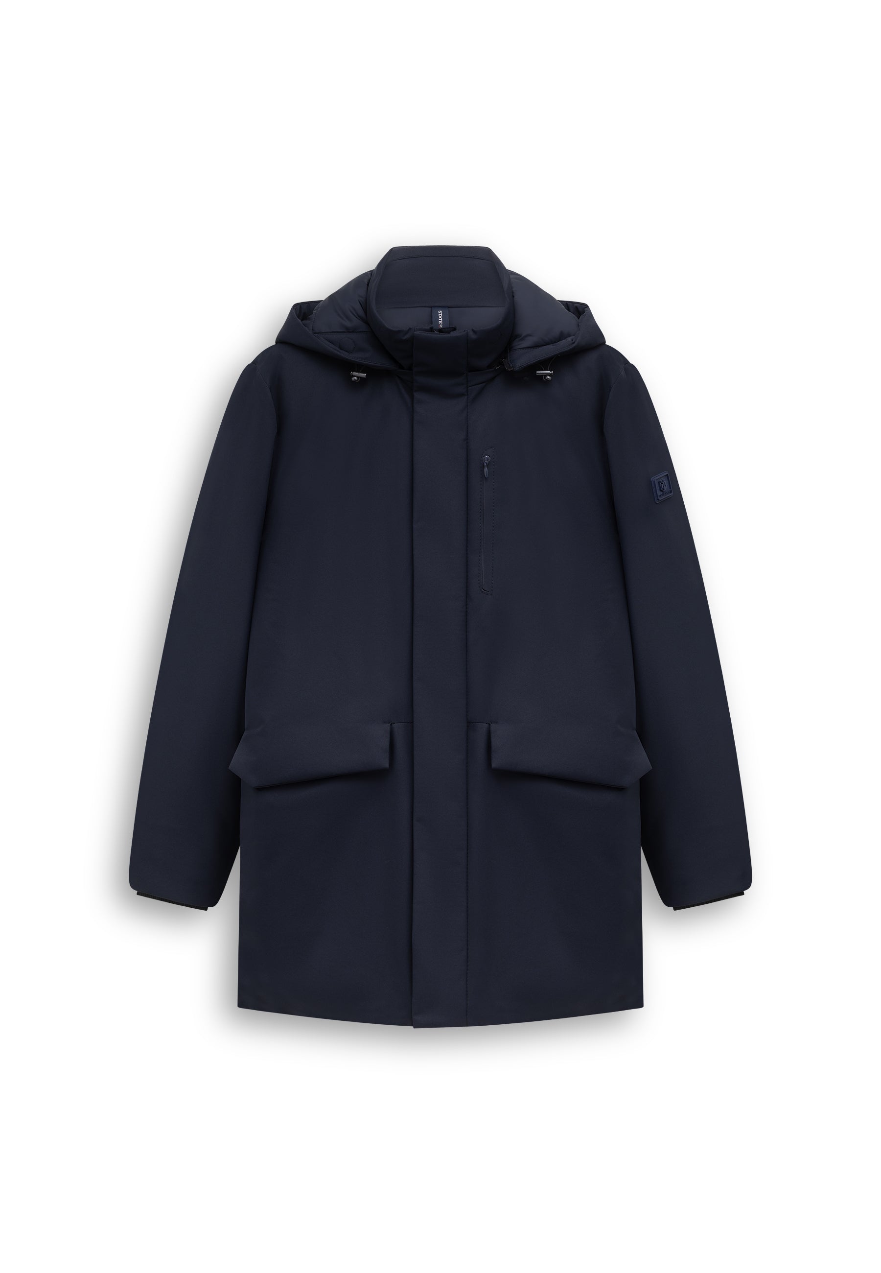 Parka with detachable hood