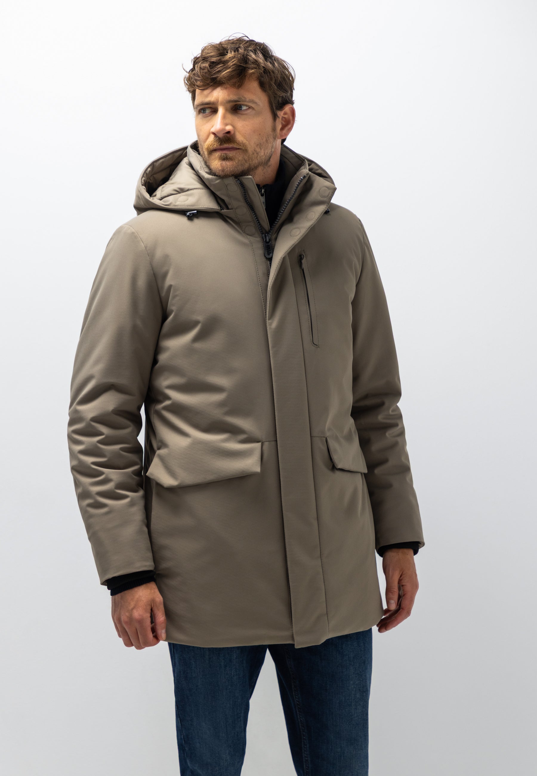 Parka met afneembare capuchon