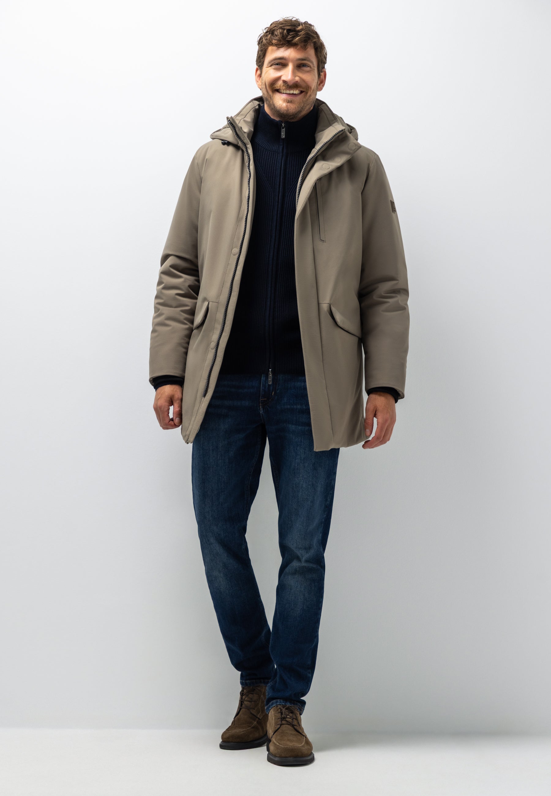 Parka met afneembare capuchon