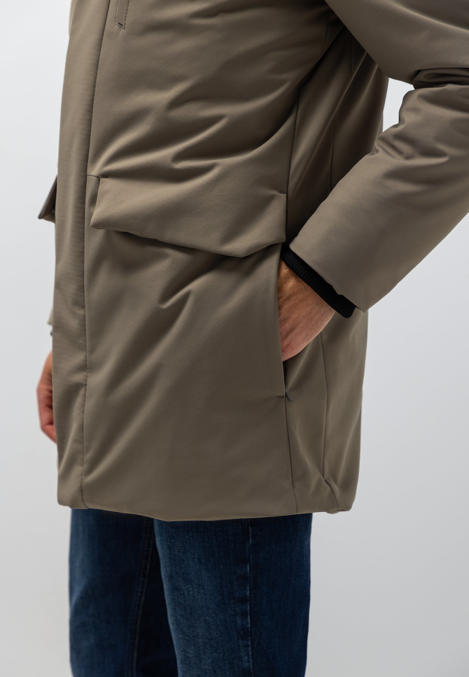 Parka met afneembare capuchon
