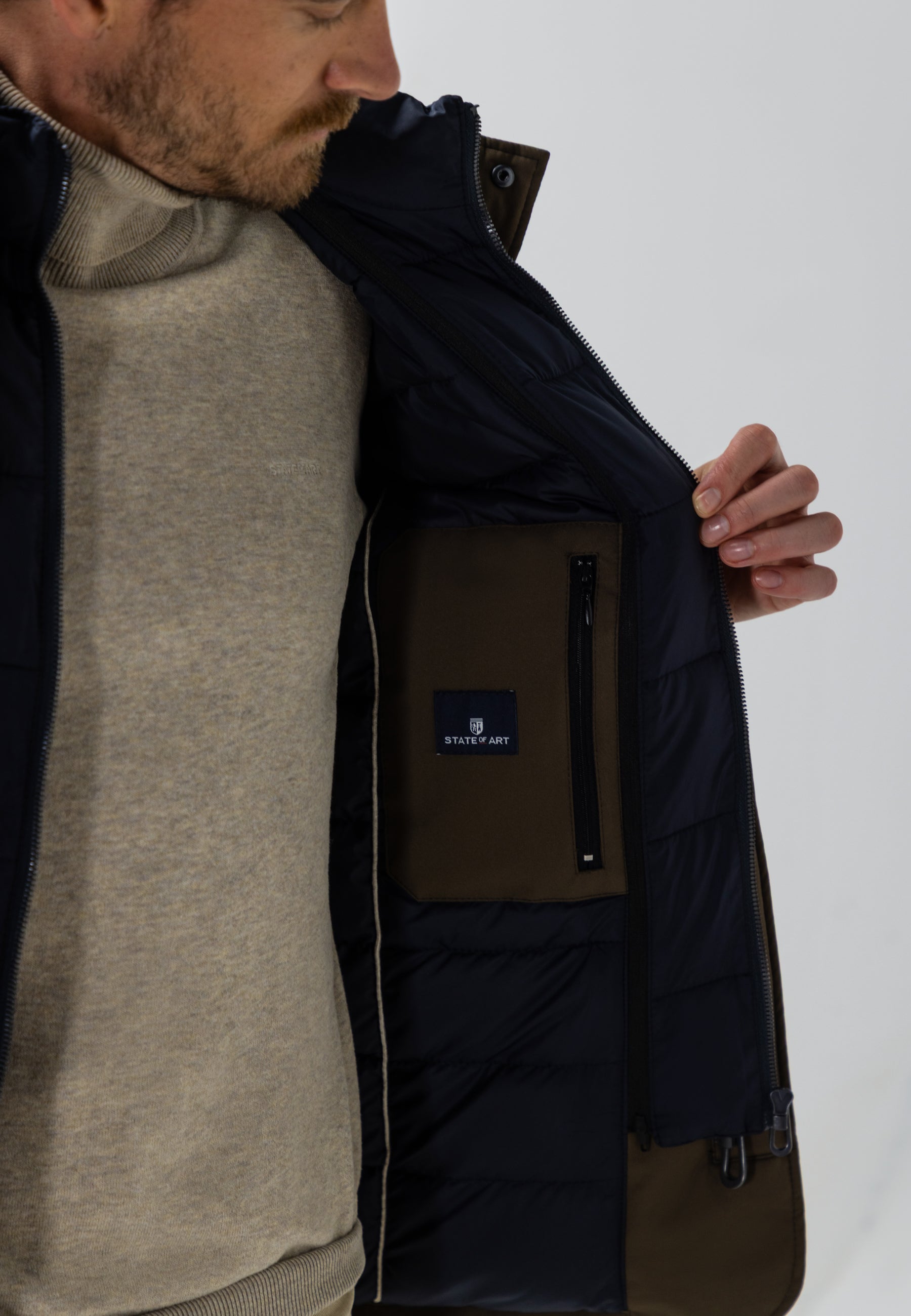 Parka met uitneembare inzet