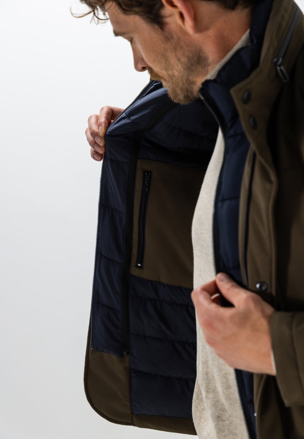 Parka met uitneembare inzet