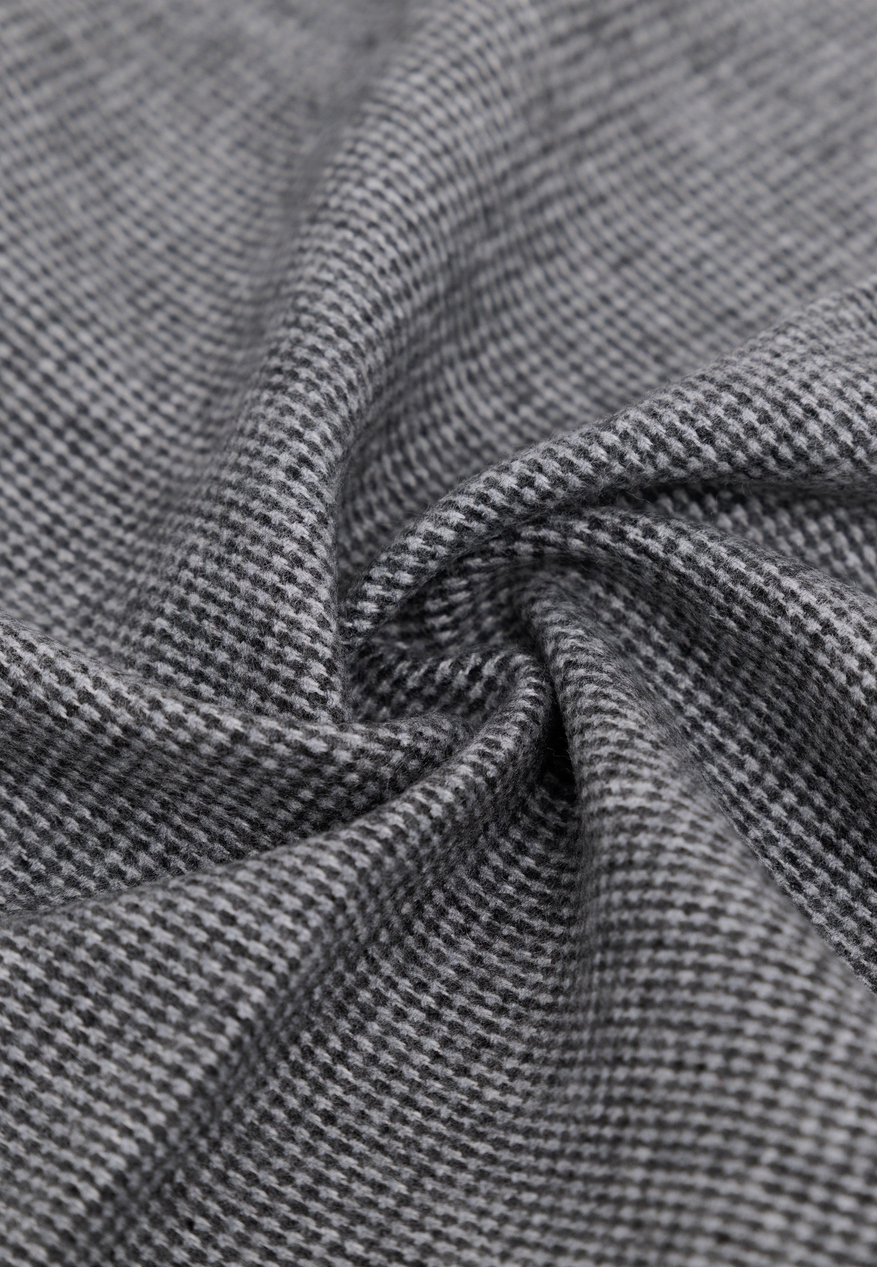 Checked wool-blend scarf