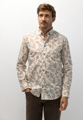 Overhemd met botanische all-over print