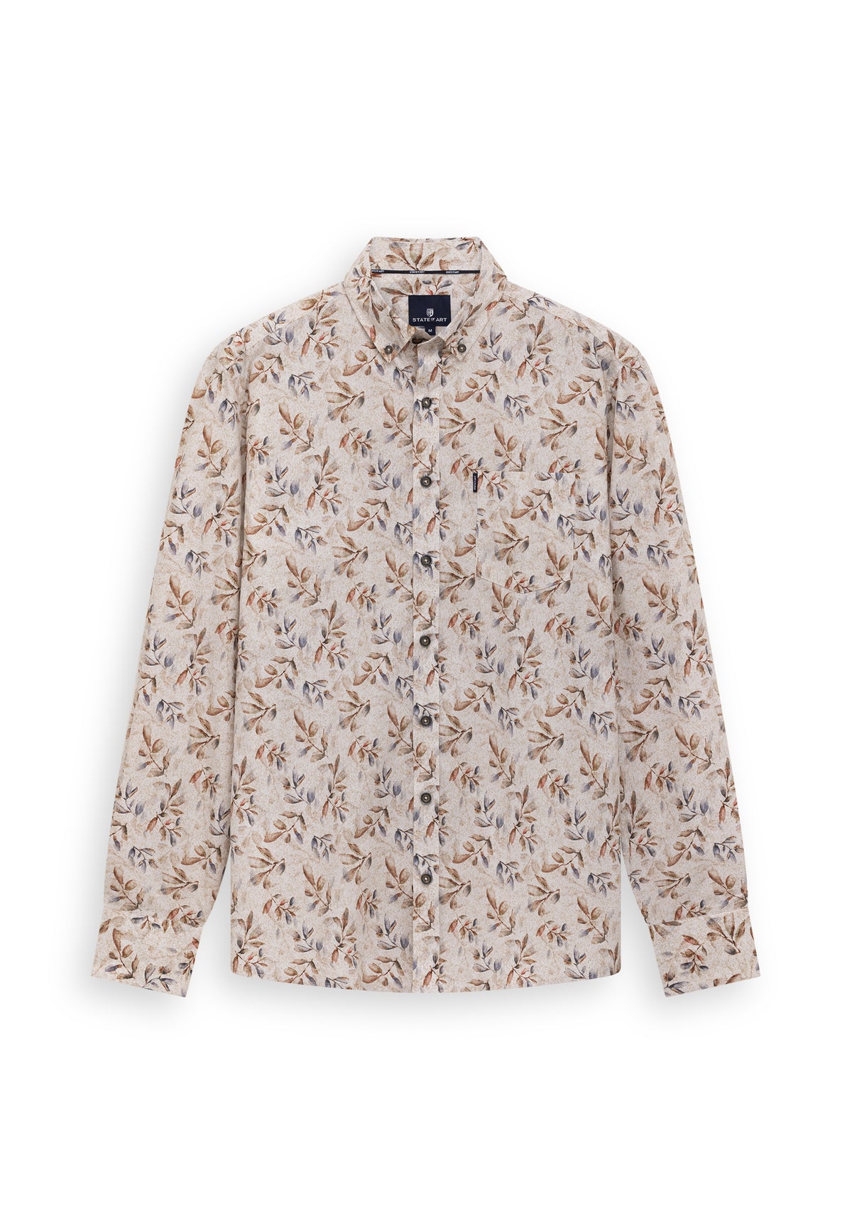 Overhemd met botanische all-over print