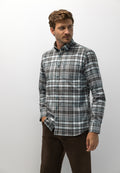 Shirt with check pattern