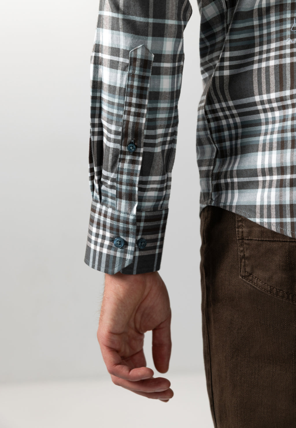 Shirt with check pattern