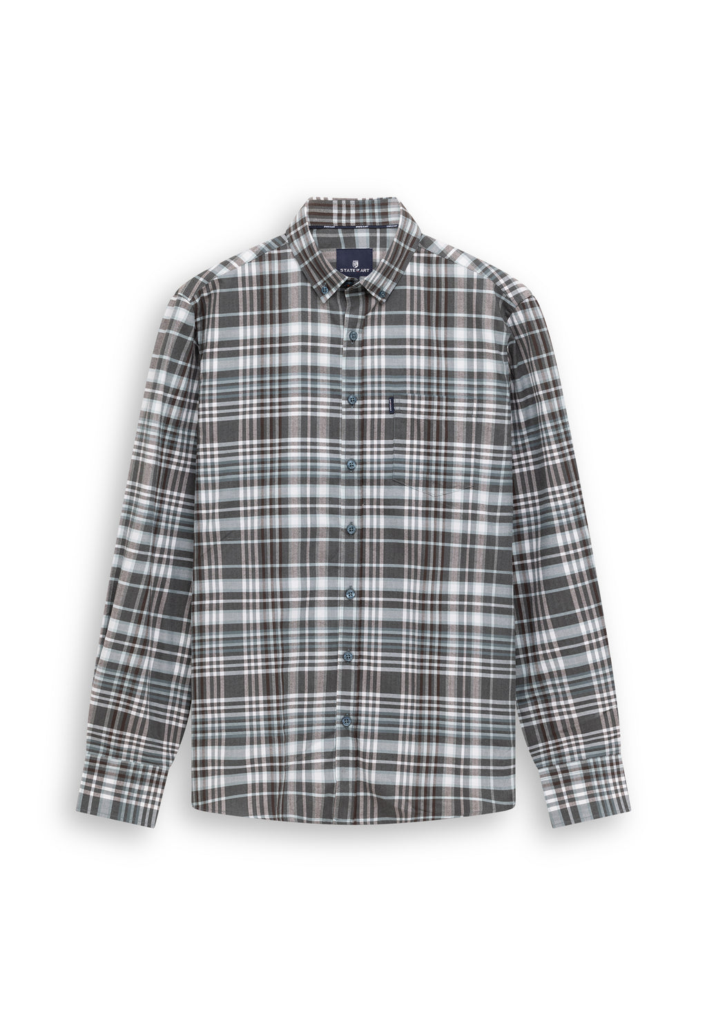 Shirt with check pattern