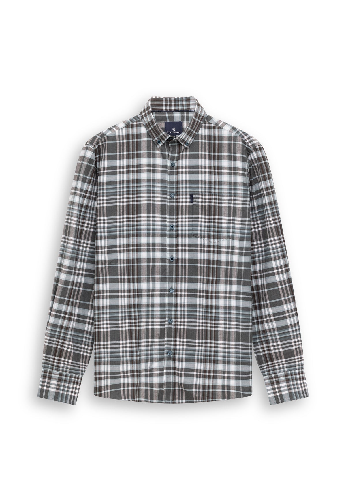 Shirt with check pattern