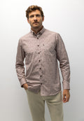 Brushed poplin shirt