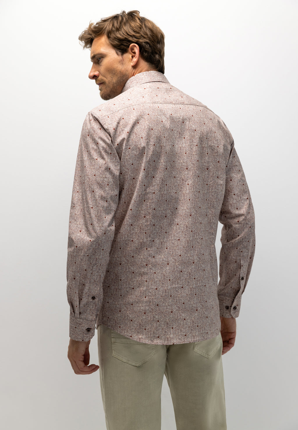 Brushed poplin shirt