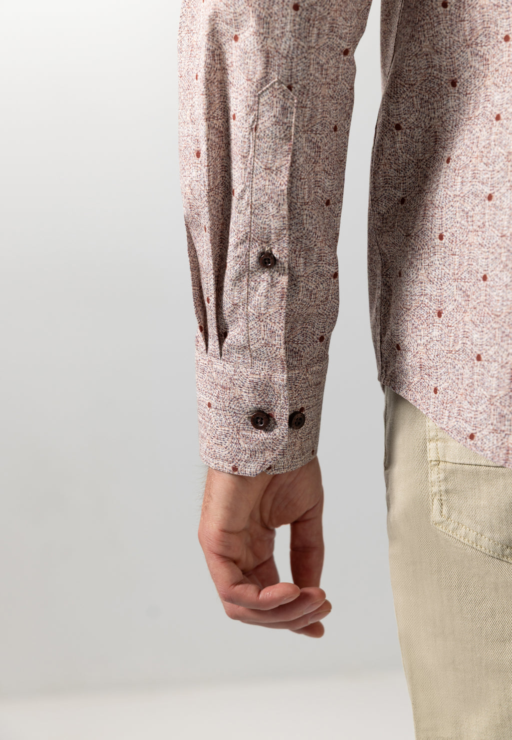 Brushed poplin shirt