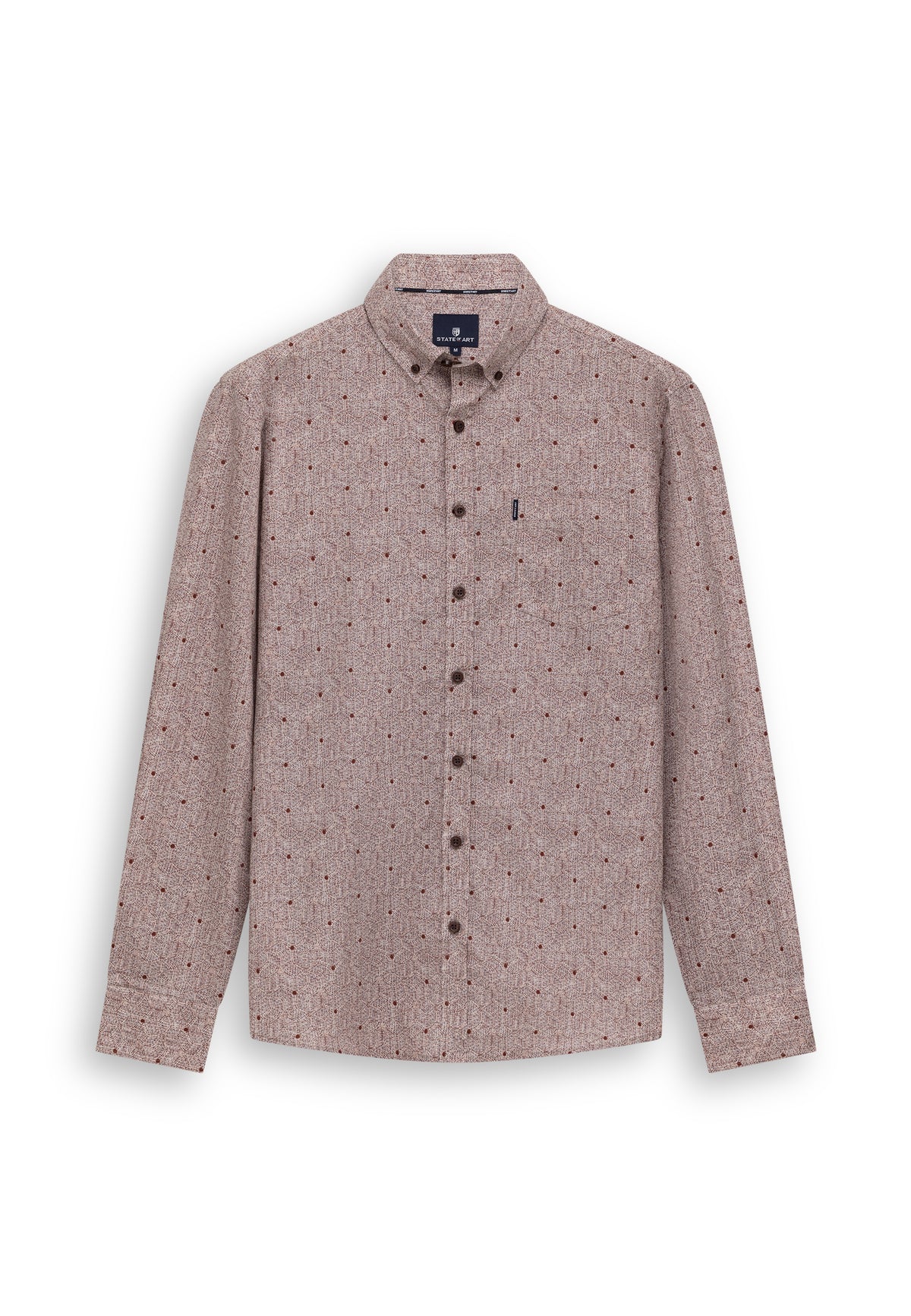 Brushed poplin shirt