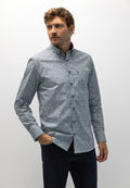 Chemise en popeline brossée