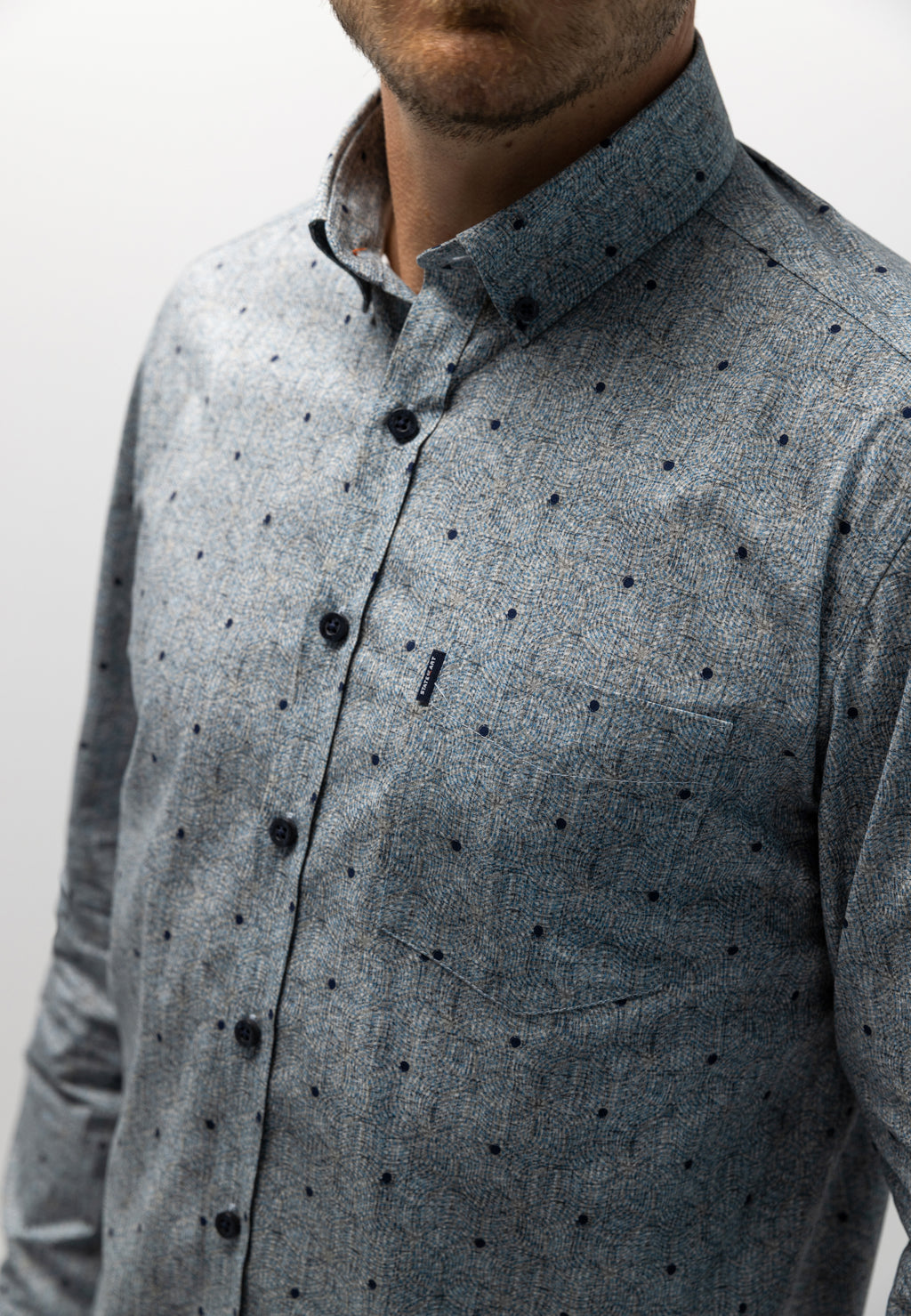 Chemise en popeline brossée