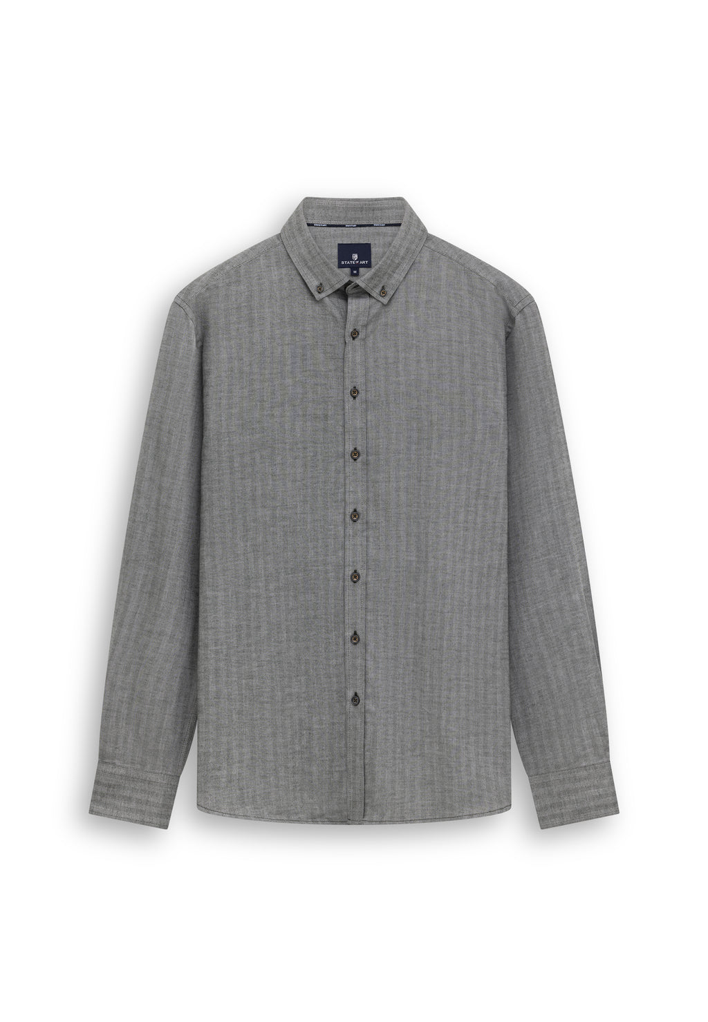 Shirt with herringbone pattern