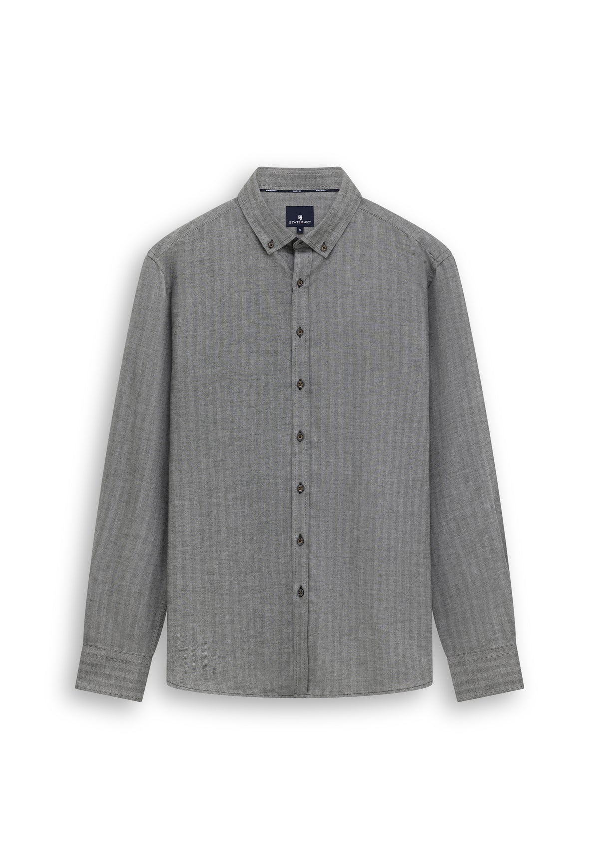Shirt with herringbone pattern