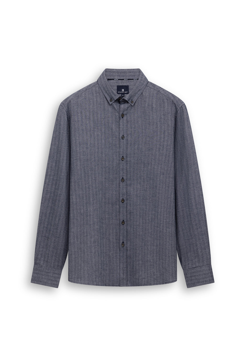 Shirt with herringbone pattern