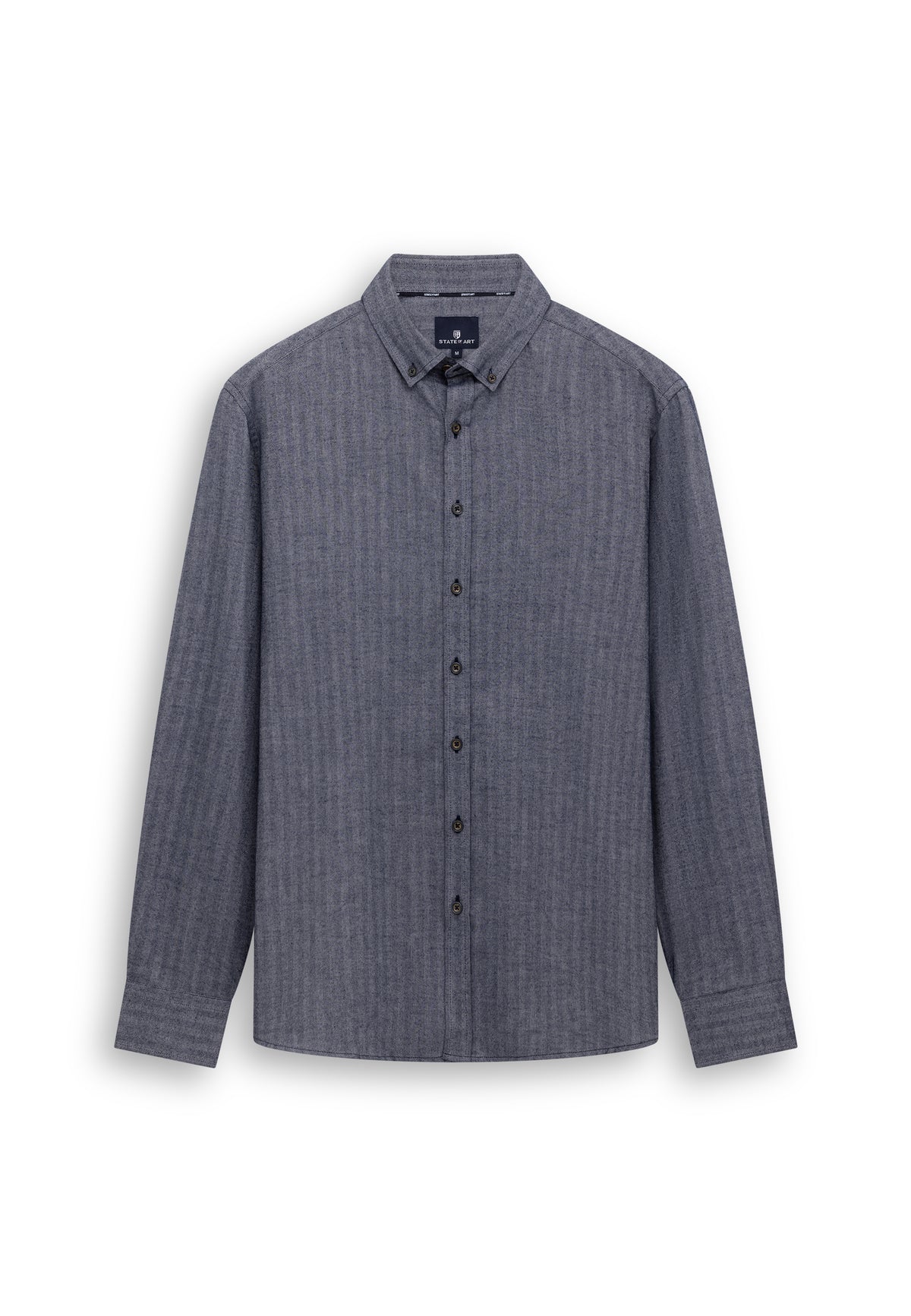 Shirt with herringbone pattern