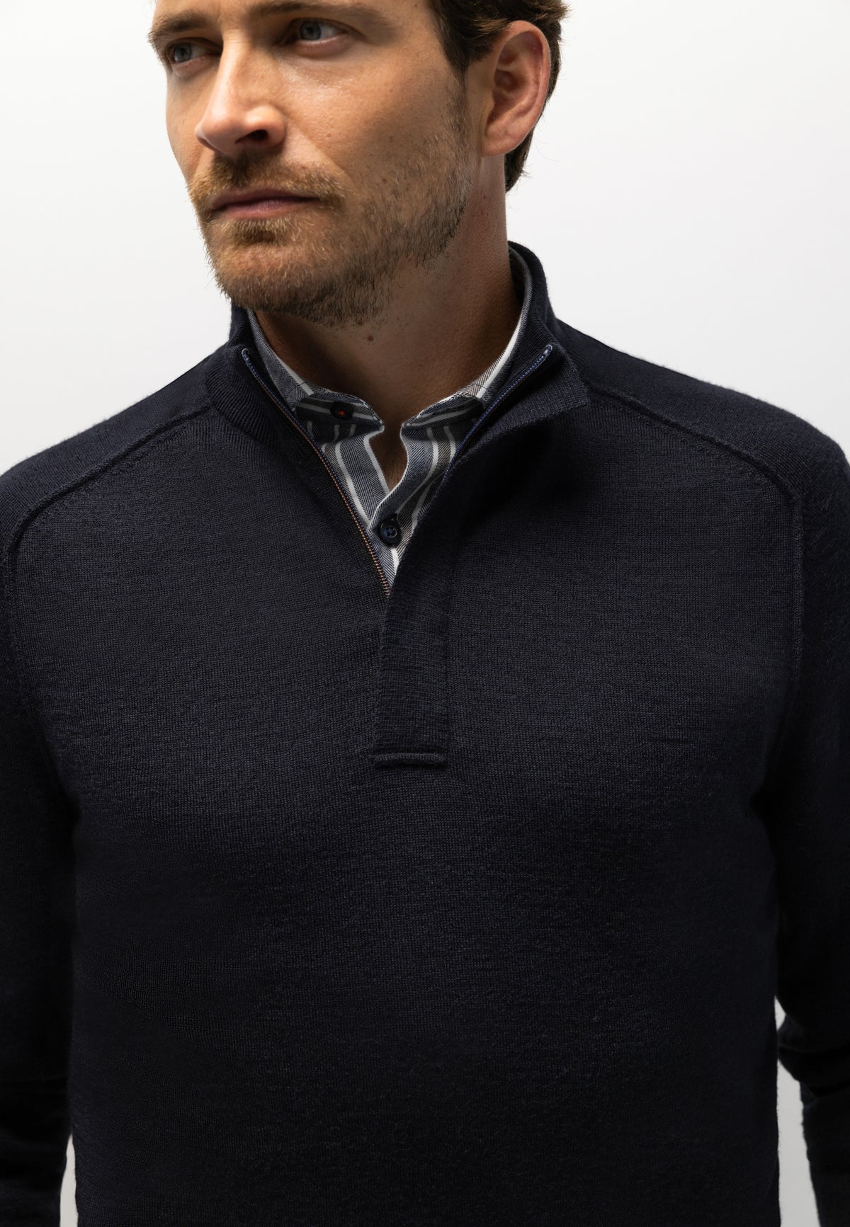 Pull chiné à manches marteau