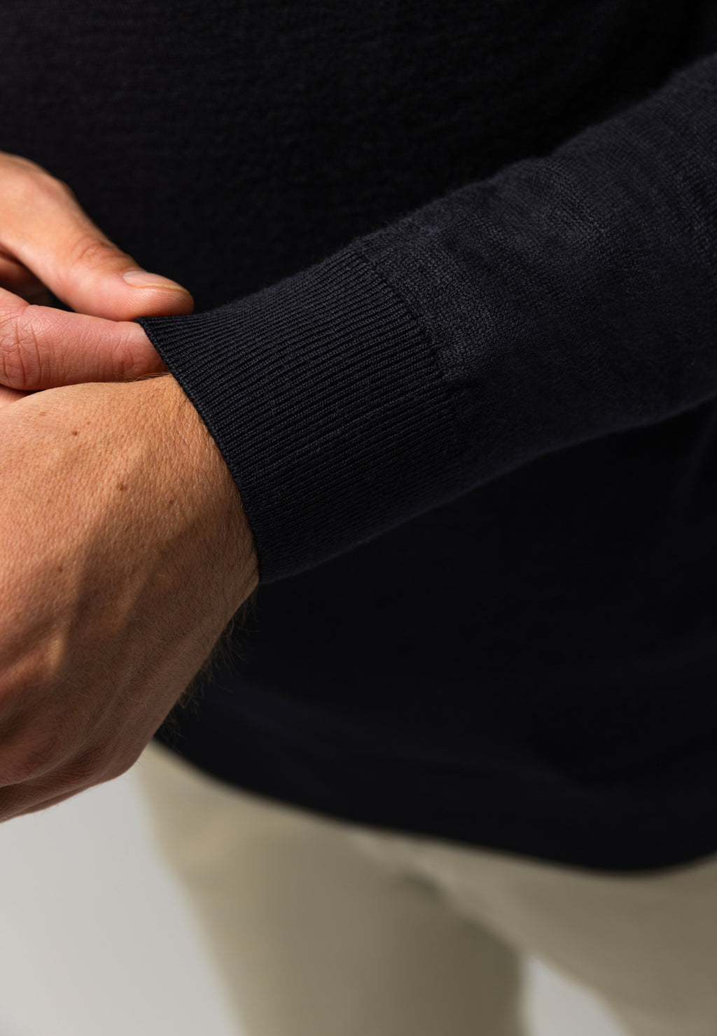 Pull chiné à manches marteau